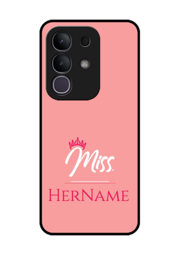 iQOO Z10x 5G Custom Glass Phone Case - Mrs With Name Design