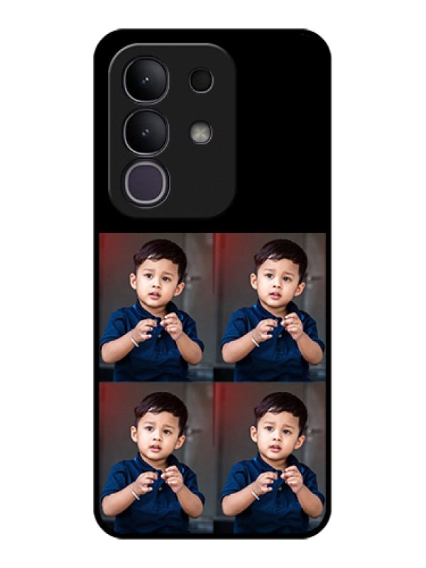 Custom iQOO Z10x 5G Custom Glass Phone Case - 4 Image Holder Design