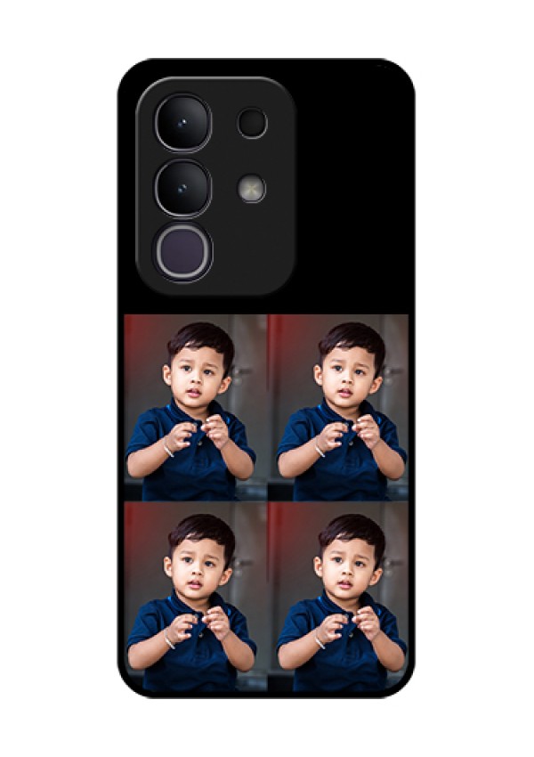 iQOO Z10x 5G Custom Glass Phone Case - 4 Image Holder Design