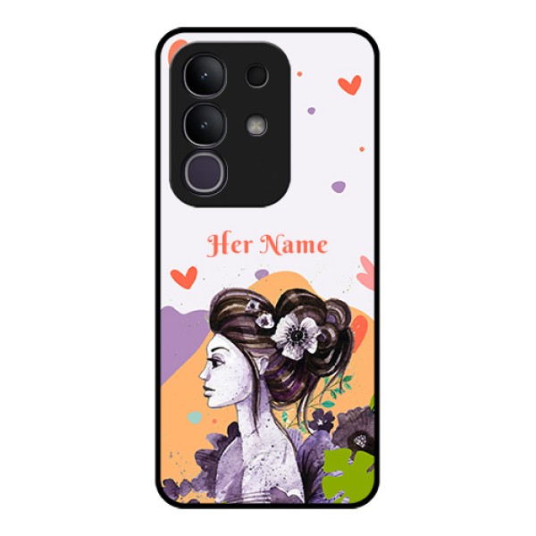iQOO Z10x 5G Custom Glass Phone Case - Woman And Nature Design