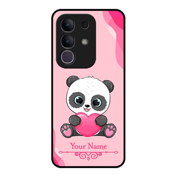 iQOO Z10x 5G Custom Glass Phone Case - Cute Panda Design