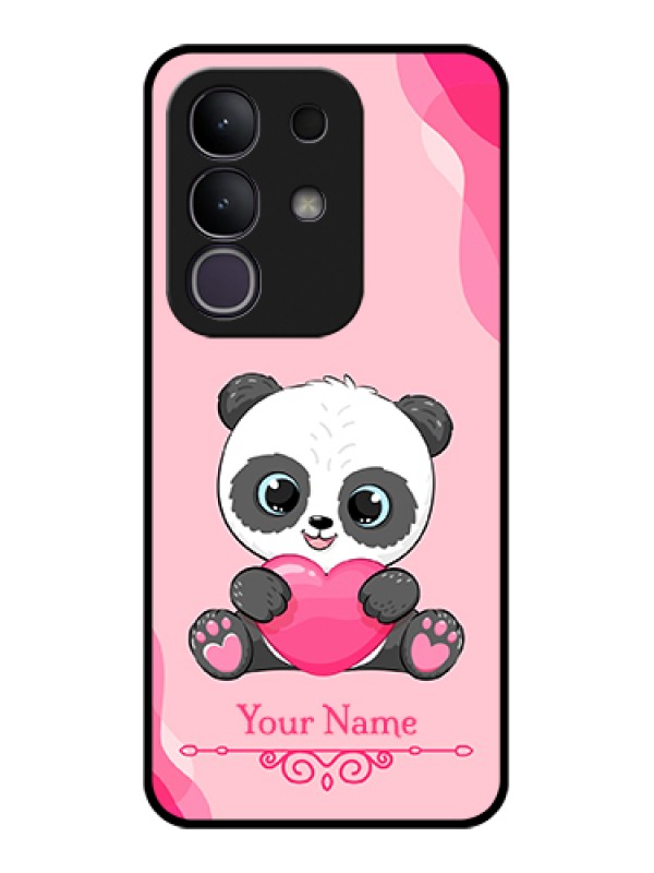 Custom iQOO Z10x 5G Custom Glass Phone Case - Cute Panda Design