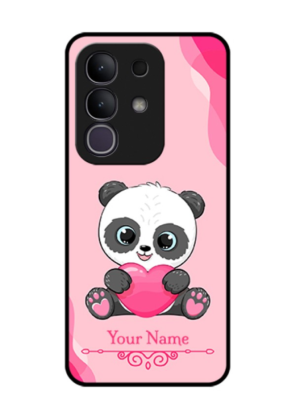 iQOO Z10x 5G Custom Glass Phone Case - Cute Panda Design
