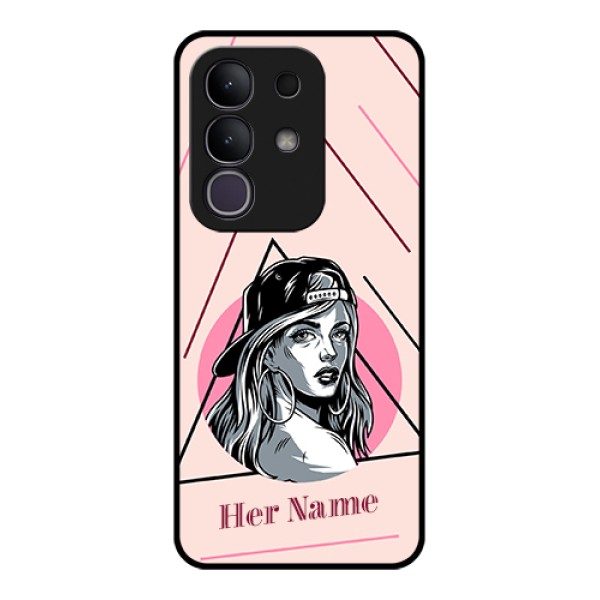 iQOO Z10x 5G Custom Glass Phone Case - Rockstar Girl Design