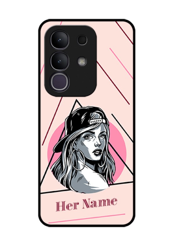 iQOO Z10x 5G Custom Glass Phone Case - Rockstar Girl Design