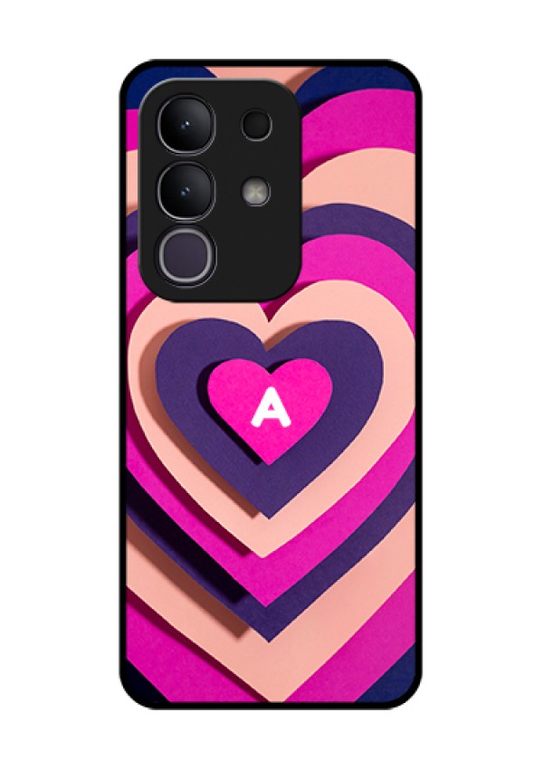 iQOO Z10x 5G Custom Glass Phone Case - Cute Heart Pattern Design