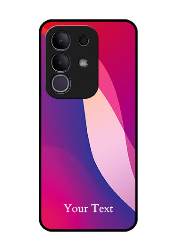 iQOO Z10x 5G Custom Glass Phone Case - Digital Abstract Overlap Design