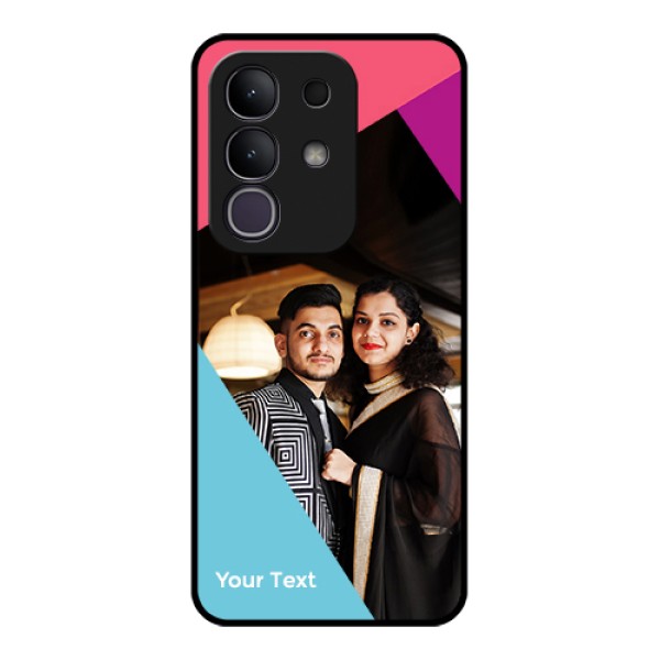iQOO Z10x 5G Custom Glass Phone Case - Stacked Triple Colour Design iQOO Z10x 5G Custom Glass Phone Case - Stacked Triple Colour Design