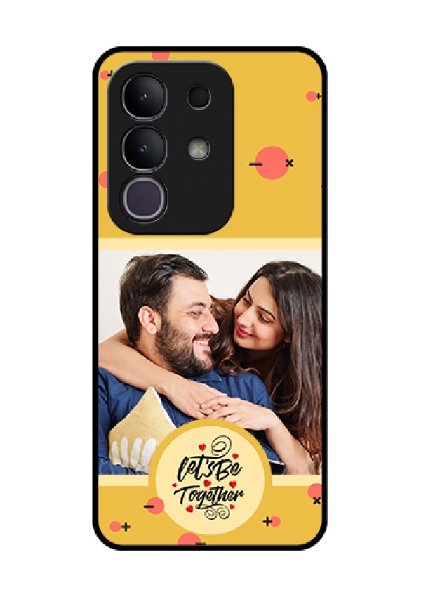 iQOO Z10x 5G Custom Glass Phone Case - Lets Be Together Design
