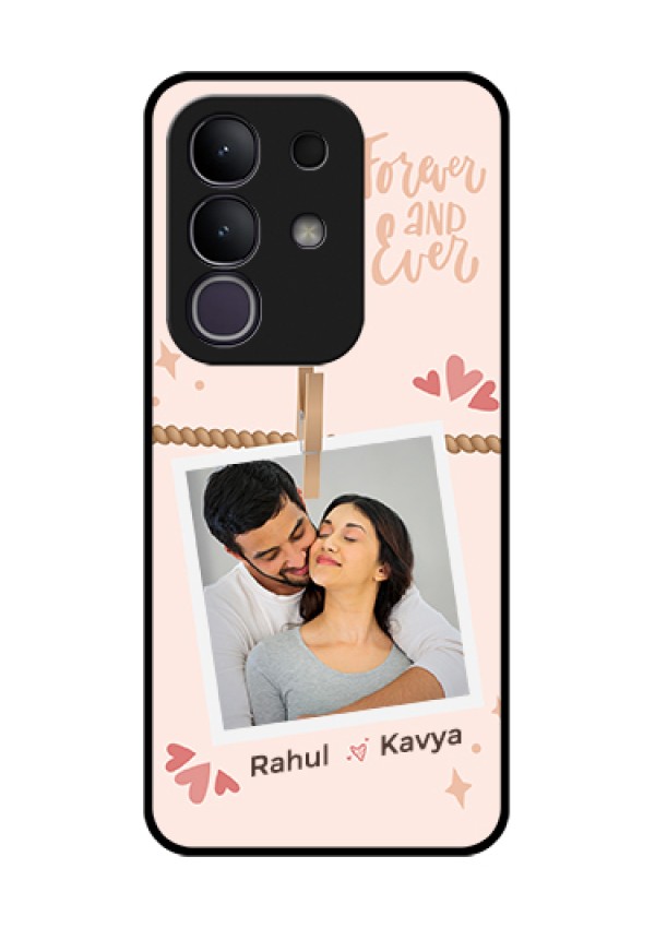 iQOO Z10x 5G Custom Glass Phone Case - Forever And Ever Love Design
