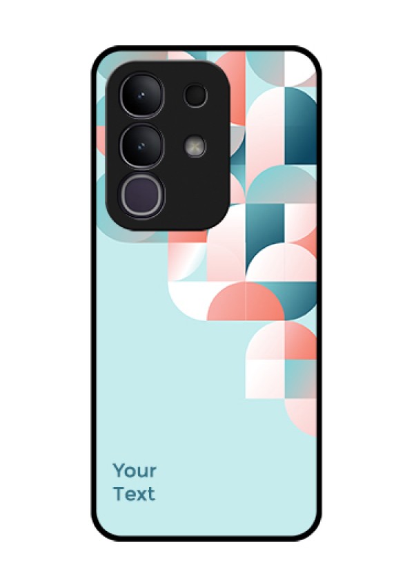 iQOO Z10x 5G Custom Glass Phone Case - Stylish Semi - Circle Pattern Design