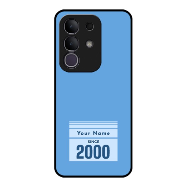 iQOO Z10x 5G Custom Glass Phone Case - Custom Year Of Birth Design iQOO Z10x 5G Custom Glass Phone Case - Custom Year Of Birth Design