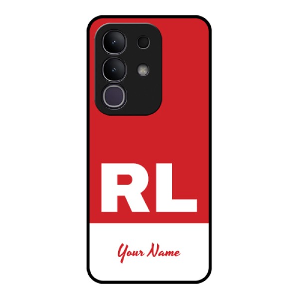 iQOO Z10x 5G Custom Glass Phone Case - Dual Tone Custom Text Design