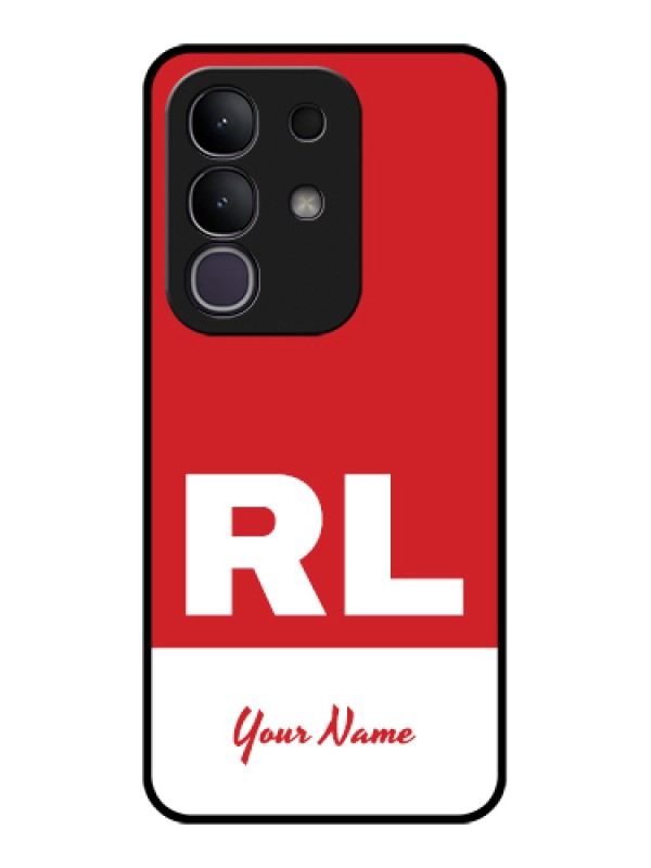 Custom iQOO Z10x 5G Custom Glass Phone Case - Dual Tone Custom Text Design