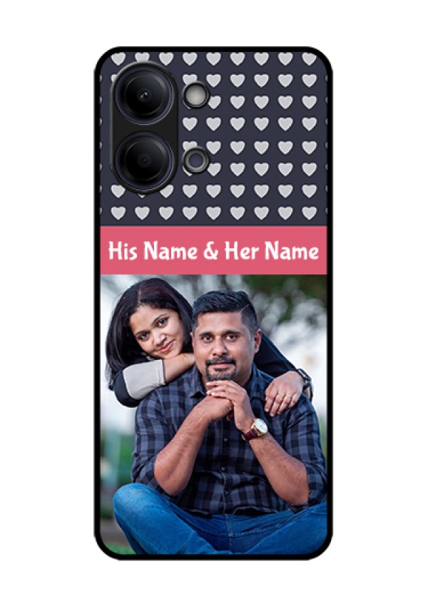 iQOO Z11 Lite 5G Custom Glass Phone Case - Love Symbols Design