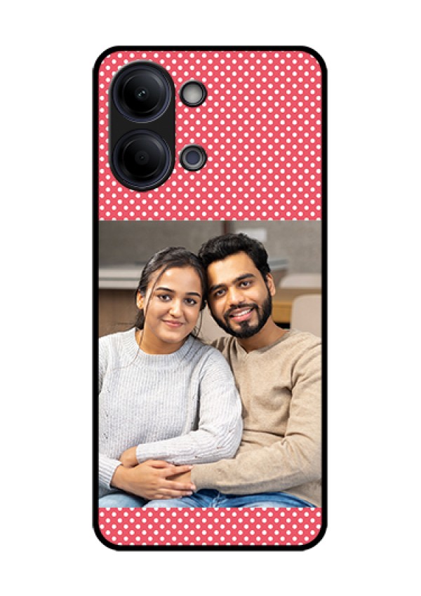 iQOO Z11 Lite 5G Custom Glass Phone Case - White Dotted Design