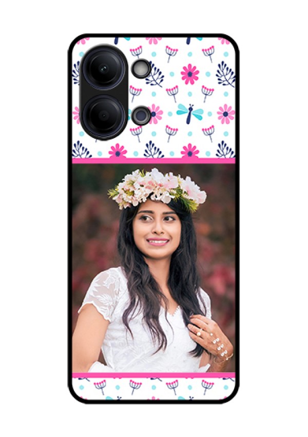 iQOO Z11 Lite 5G Custom Glass Phone Case - Colorful Flower Design