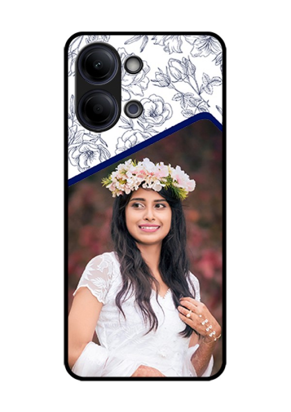 iQOO Z11 Lite 5G Custom Glass Phone Case - Classy Floral Design