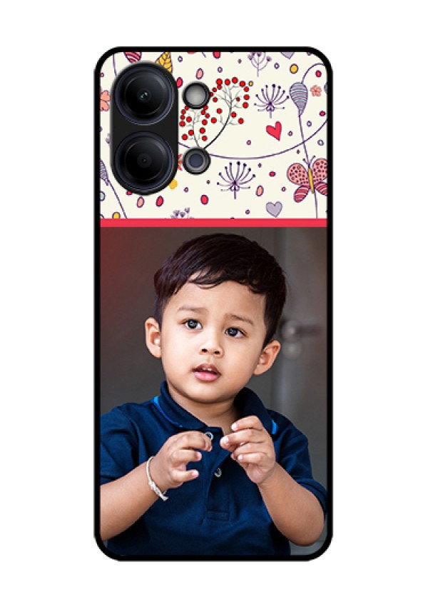 iQOO Z11 Lite 5G Custom Glass Phone Case - Premium Floral Design