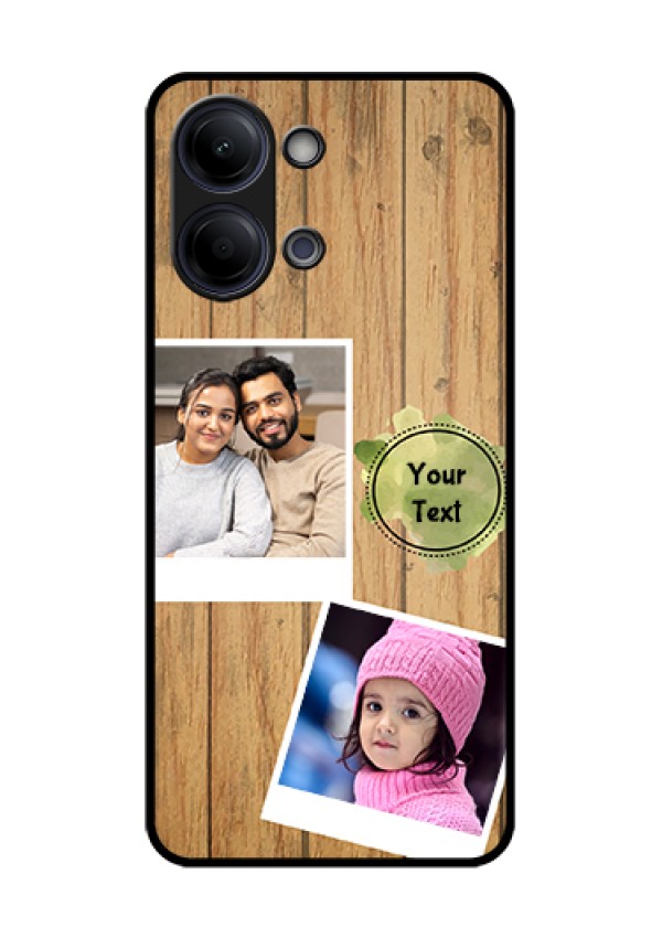 iQOO Z11 Lite 5G Custom Glass Phone Case - Wooden Texture Design