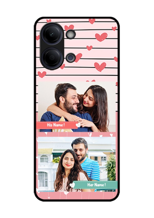 iQOO Z11 Lite 5G Custom Glass Phone Case - Photo With Heart Design