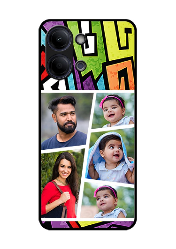 iQOO Z11 Lite 5G Custom Glass Phone Case - Graffiti Pattern Design