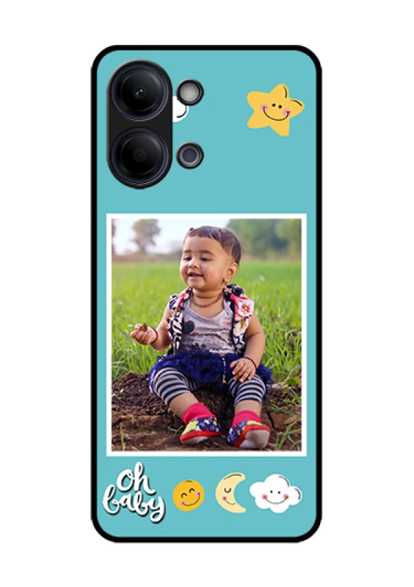 iQOO Z11 Lite 5G Custom Glass Phone Case - Smiley Kids Stars Design