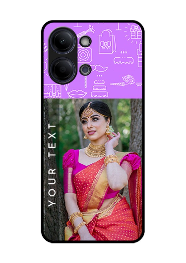 iQOO Z11 Lite 5G Custom Glass Phone Case - Birthday Icons Design