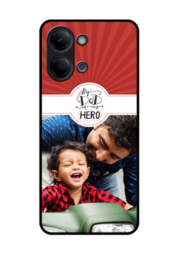 iQOO Z11 Lite 5G Custom Glass Phone Case - My Dad Hero Design