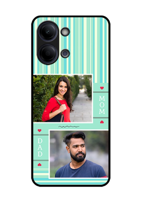 iQOO Z11 Lite 5G Custom Glass Phone Case - Mom & Dad Pic Design