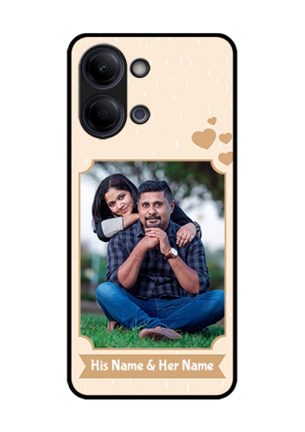 iQOO Z11 Lite 5G Custom Glass Phone Case - With Confetti Love Design