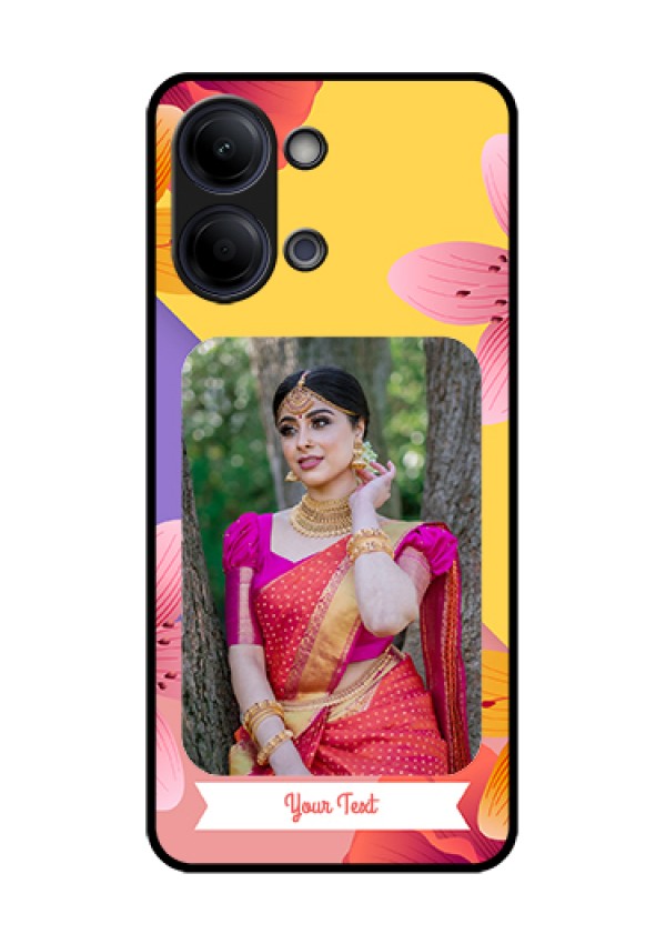 iQOO Z11 Lite 5G Custom Glass Phone Case - 3 Image With Vintage Floral Design