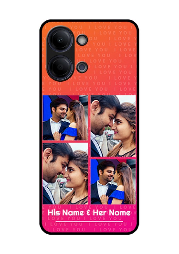 iQOO Z11 Lite 5G Custom Glass Phone Case - I Love You Pink Design