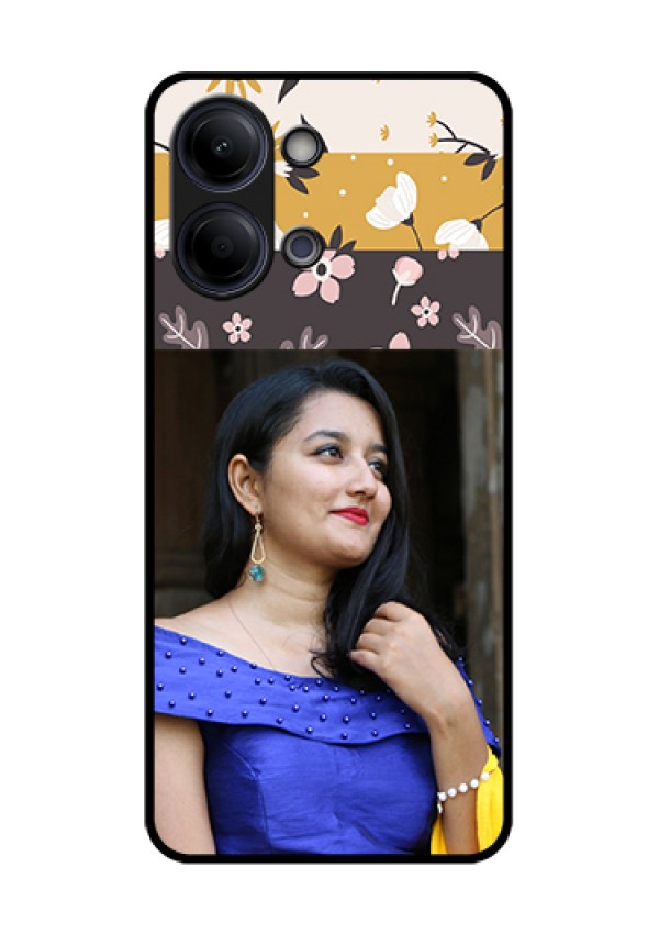 iQOO Z11 Lite 5G Custom Glass Phone Case - Stylish Floral Design