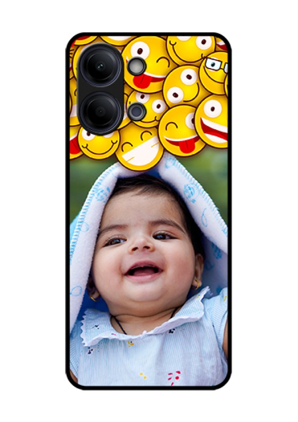 iQOO Z11 Lite 5G Custom Glass Phone Case - With Smiley Emoji Design