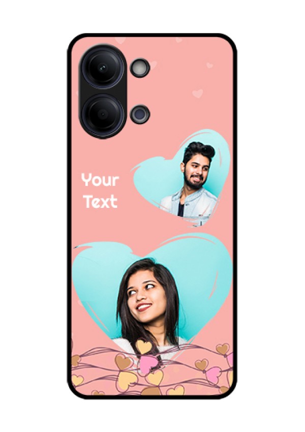 iQOO Z11 Lite 5G Custom Glass Phone Case - Love Doodle Design