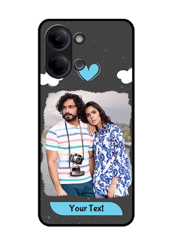 iQOO Z11 Lite 5G Custom Glass Phone Case - Splashes With Love Doodles Design