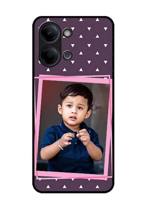 iQOO Z11 Lite 5G Custom Glass Phone Case - Triangle Pattern Dotted Design