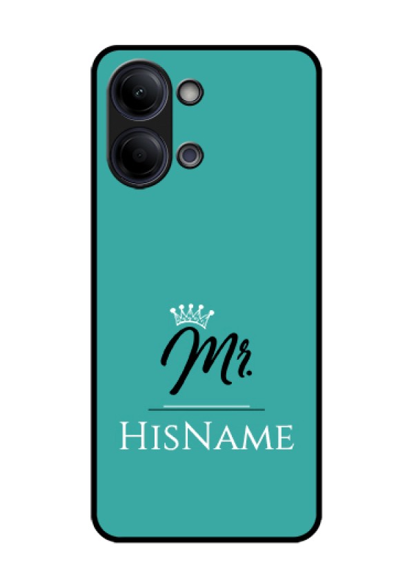 iQOO Z11 Lite 5G Custom Glass Phone Case - Mr With Name Design