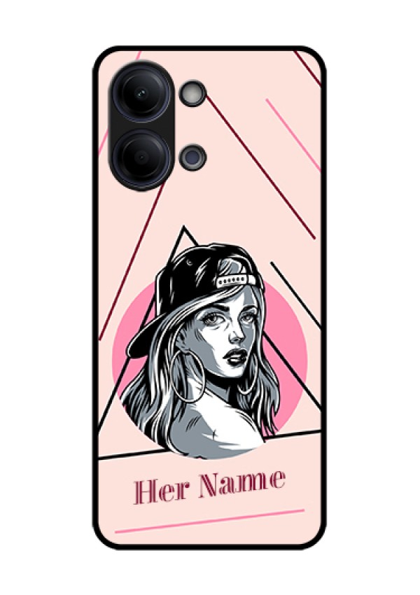 iQOO Z11 Lite 5G Custom Glass Phone Case - Rockstar Girl Design