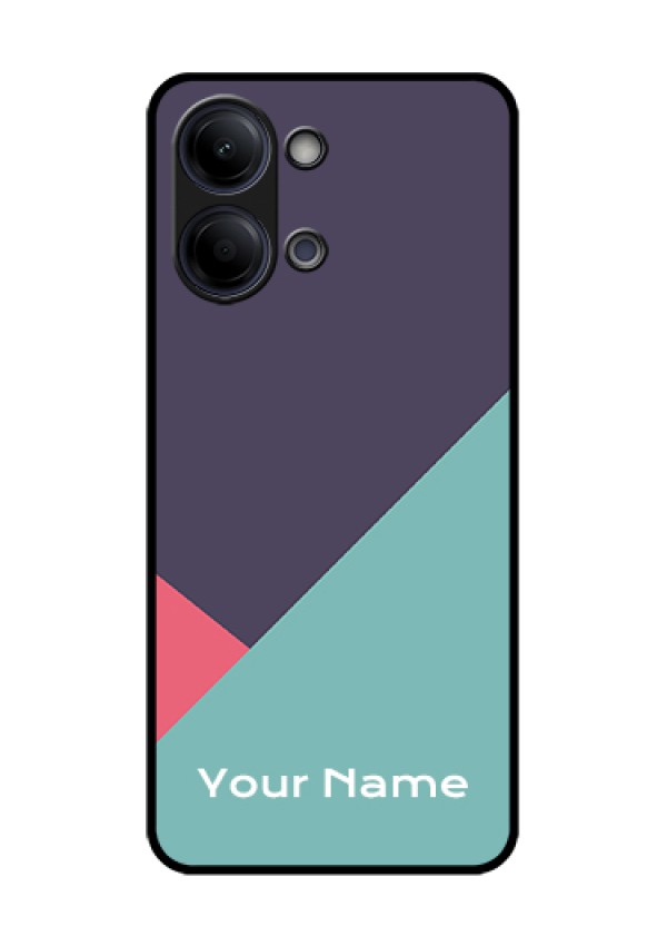 iQOO Z11 Lite 5G Custom Glass Phone Case - Tri Color Abstract Design