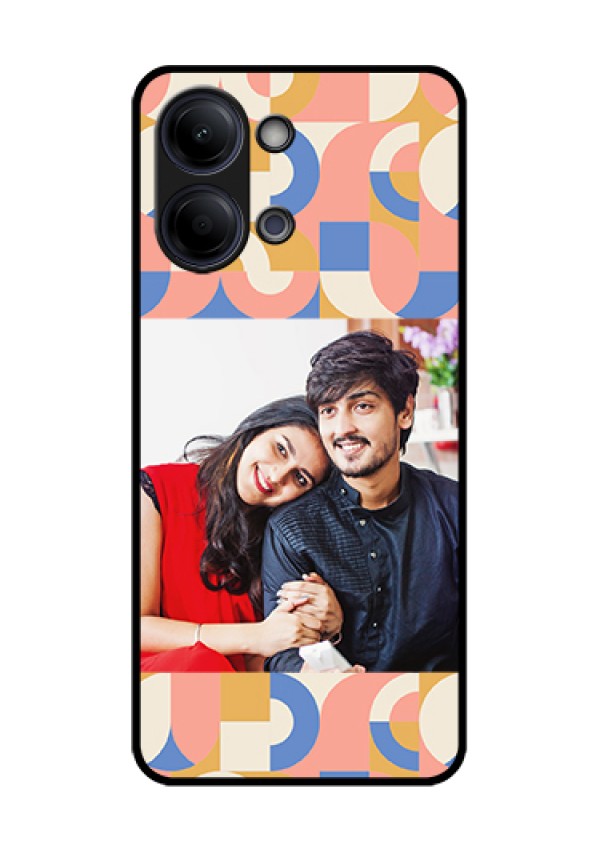 iQOO Z11 Lite 5G Custom Glass Phone Case - Semi - Circle Maze Pattern Design