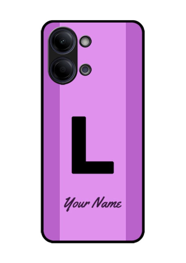 iQOO Z11 Lite 5G Custom Glass Phone Case - Tricolor Custom Text Design