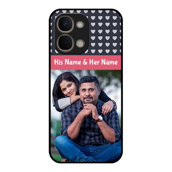 iQOO Z11x 5G Custom Glass Phone Case - Love Symbols Design