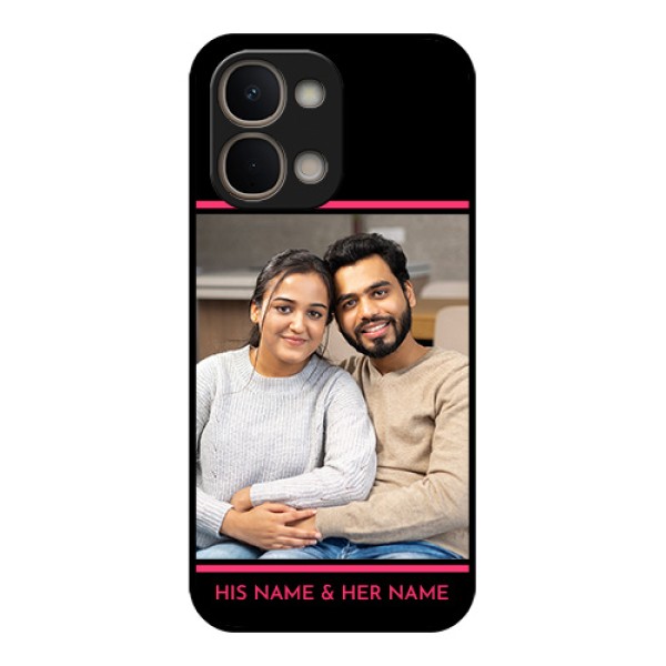 iQOO Z11x 5G Custom Glass Phone Case - With Add Text Design
