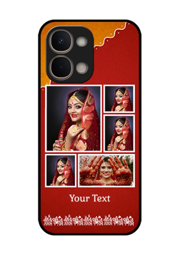 iQOO Z11x 5G Custom Glass Phone Case - Wedding Pic Upload Design