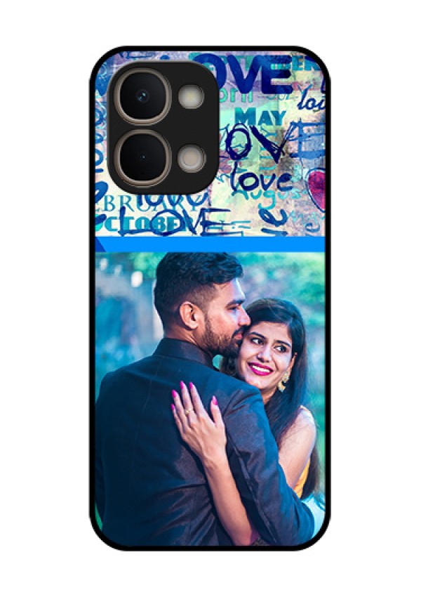 iQOO Z11x 5G Custom Glass Phone Case - Colorful Love Design