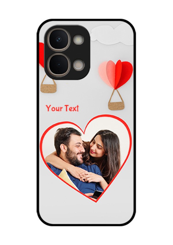 iQOO Z11x 5G Custom Glass Phone Case - Parachute Love Design