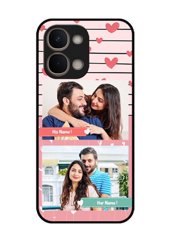 iQOO Z11x 5G Custom Glass Phone Case - Photo With Heart Design
