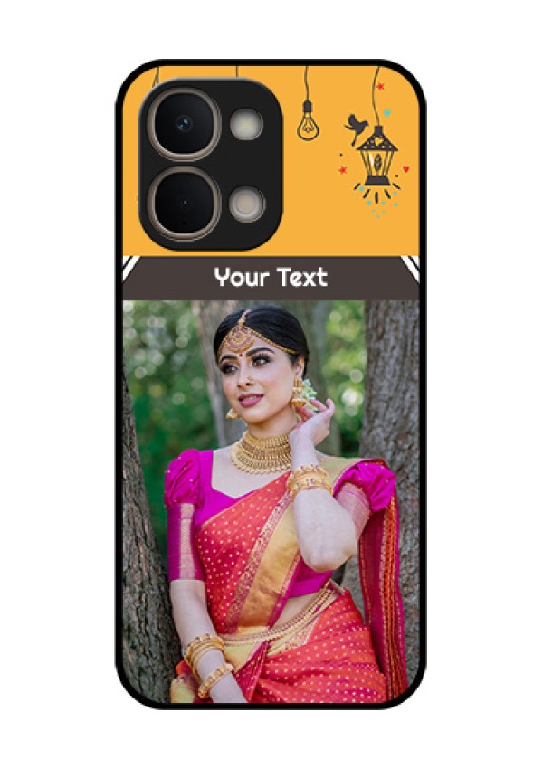 iQOO Z11x 5G Custom Glass Phone Case - With Family Picture And Icons